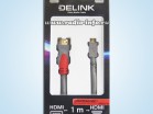 Шнур DeLink HDMI-micro HDMI (пластик) 1м - Магазин спутникового оборудования "Всё ТВ"