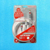 Шнур DeLink SVHS-2RCA GREY пластик 2 метра  M2R020P - Магазин спутникового оборудования "Всё ТВ"