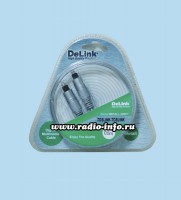 Шнур DeLink TOSLINK-TOSLINK METALL 0.5 метра - Магазин спутникового оборудования "Всё ТВ"