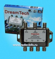 Мультисвитч Dream Tech MS-34 оконечный 3*4 - Магазин спутникового оборудования "Всё ТВ"