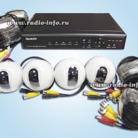 Комплект видеонаблюдения FALCON EYE FE-004H-KIT (дом) - Магазин спутникового оборудования "Всё ТВ"