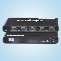 Разветвитель HDMI Splitter 1x4 (DeLink) - Магазин спутникового оборудования "Всё ТВ"