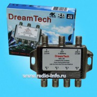 Мультисвитч Dream Tech MS-34 оконечный 3*4 - Магазин спутникового оборудования "Всё ТВ"