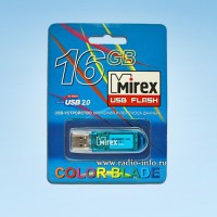 Флэш диск usb 2.0 Mirex Elf Blue 16 GB - Магазин спутникового оборудования "Всё ТВ"